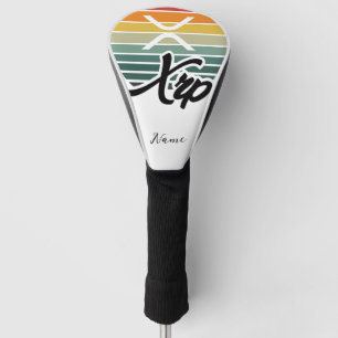 XRP cryptocurrency - XRP sunset colours Golf Head Cover