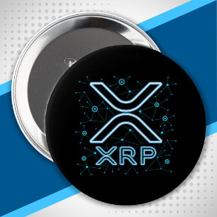 XRP Cryptocurrency XRPL Blockchain Crypto Stars 10 Cm Round Badge