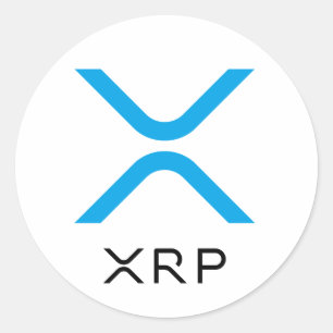 XRP Ripple Blue & Black Logo   Stickers