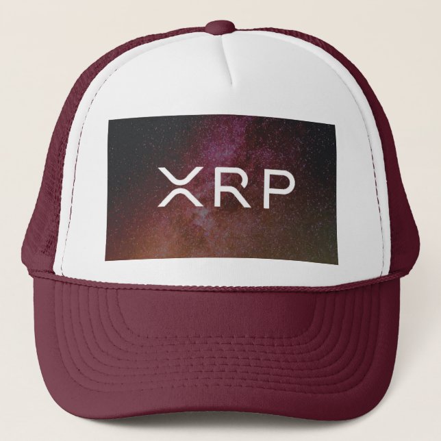 xrp, Ripple maroon hat cap (Front)