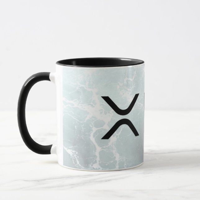 xrp, Ripple water coffee mug / cup (Left)