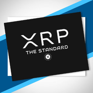 XRP The Standard Quote Crypto Meme Cryptocurrency Postcard
