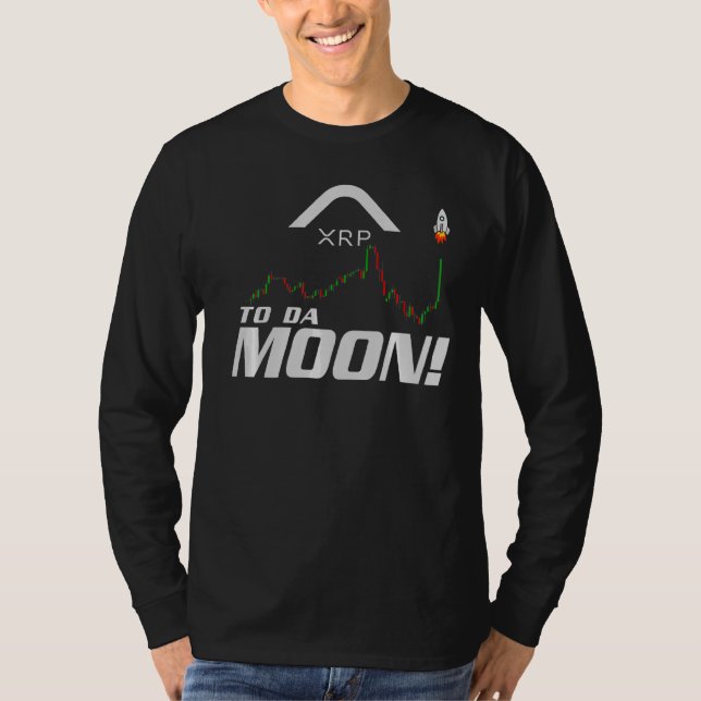 Xrp To Da Moon Cryptocurrency Trading Ripple Crypt T-Shirt (Front)