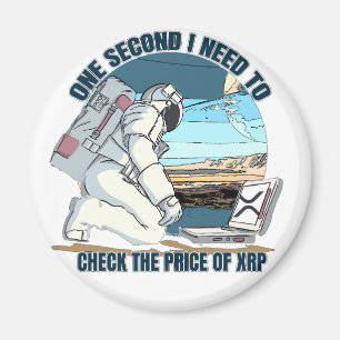 XRP to the moon Astronaut - XRP RIPPLE  Magnet