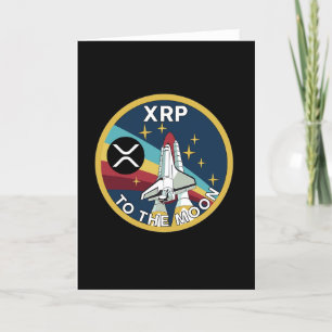 XRP-TO THE MOON  THANK YOU CARD