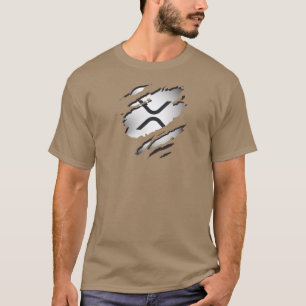XRP Torn Image w/ Logo Reveal Underneath - T-Shirt