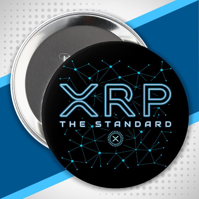 XRPL Blockchain XRP Cryptocurrency Crypto Stars 10 Cm Round Badge (Creator Uploaded)