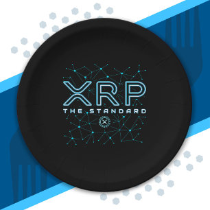 XRPL Blockchain XRP Cryptocurrency Crypto Stars Paper Plate