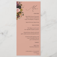 xRustic Gold, Purple, & Pink Floral 4 White Tall