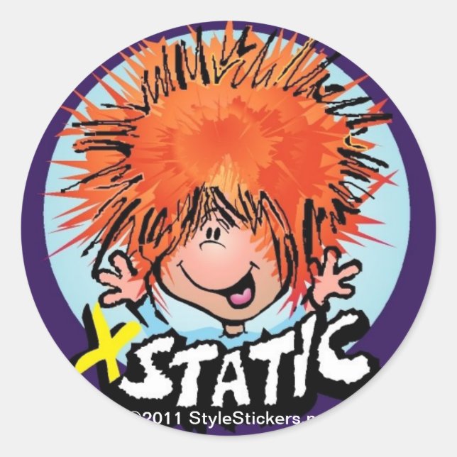 XStatic from StyleStickers™ Classic Round Sticker (Front)