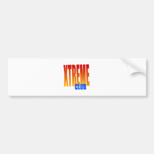 xtreme club bumper sticker