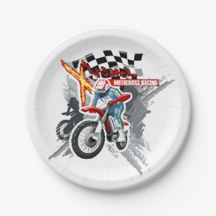 Xtreme Motocross Racing   Sport Paper Plate