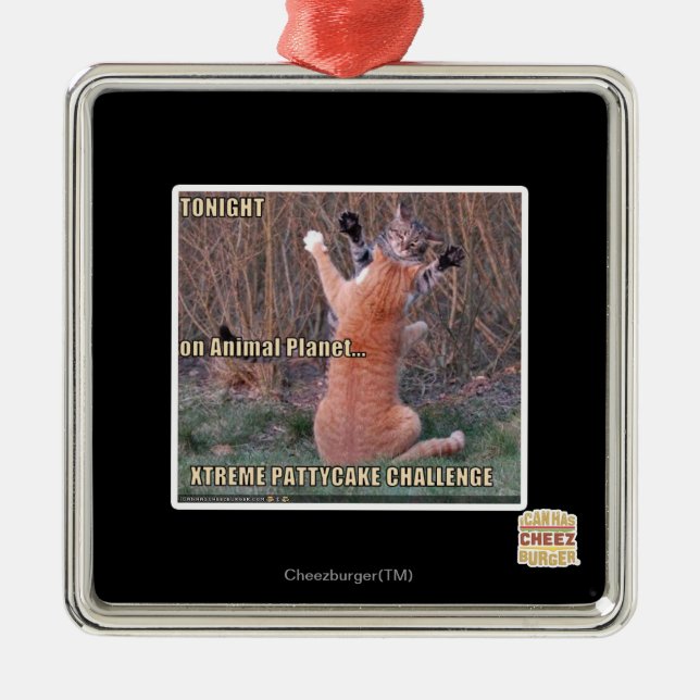 Xtreme PattyCake Challenge Metal Tree Decoration (Front)