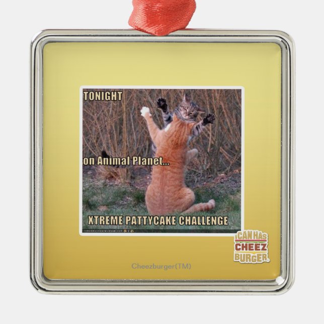 Xtreme PattyCake Challenge Metal Tree Decoration (Front)