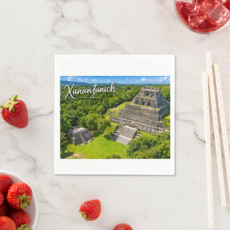 Xunantunich Belise Mayan archaeological sight Napkin