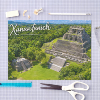 Xunantunich Belise Mayan archaeological sight Tissue Paper