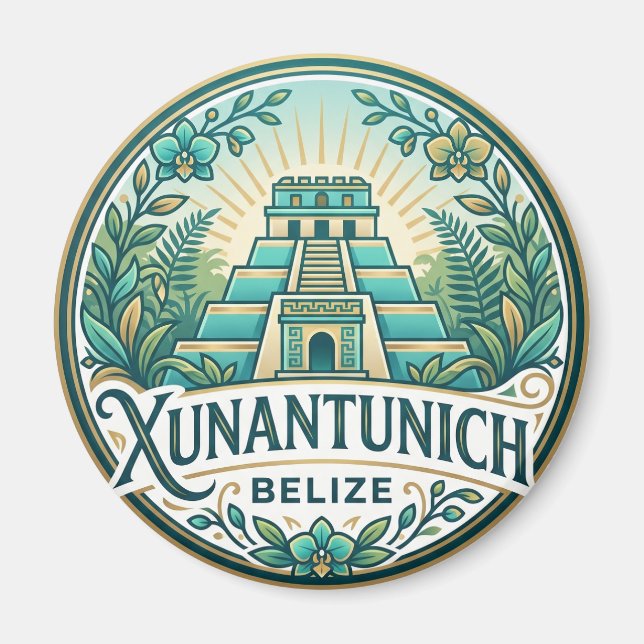 Xunantunich Mayan Ruins Belise Magnet (Front)