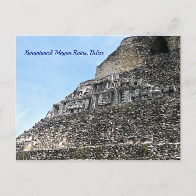 Xunantunich Mayan Ruins, Belise Postcard (Front)