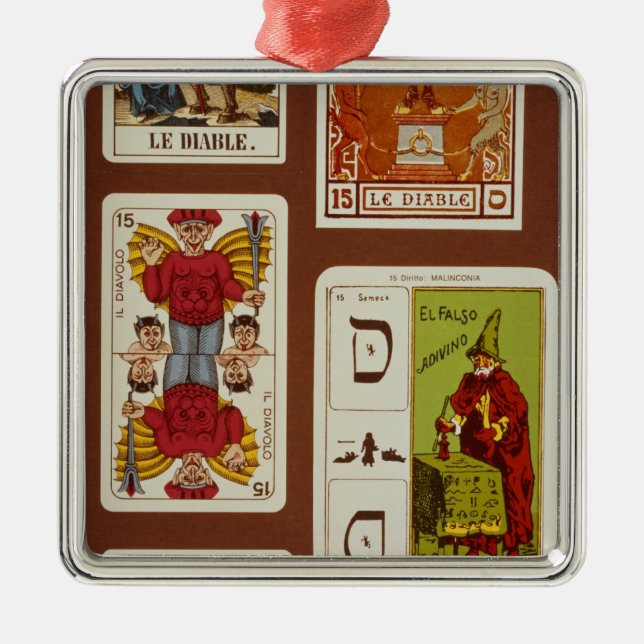 XV The Devil Metal Tree Decoration (Front)