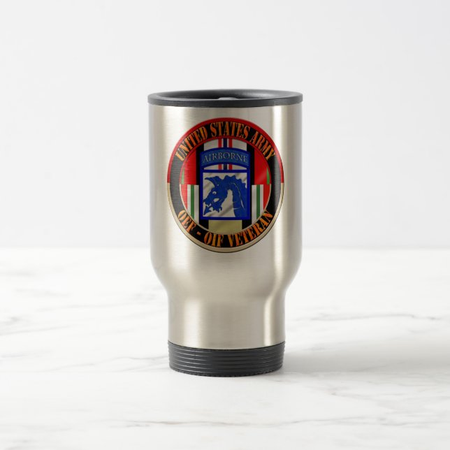 XVIII 18th Airborne Corps OEF OIF Veteran Travel Mug (Center)
