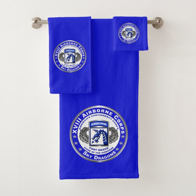 XVIII AIRBORNE CORPS  BATH TOWEL SET (Insitu)