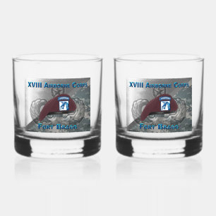 XVIII AIRBORNE CORPS WHISKEY GLASS