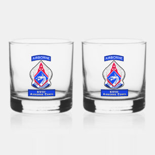 XVIII AIRBORNE CORPS WHISKEY GLASS