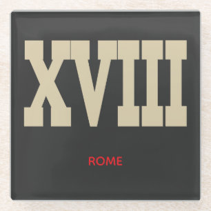 XVIII GLASS COASTER