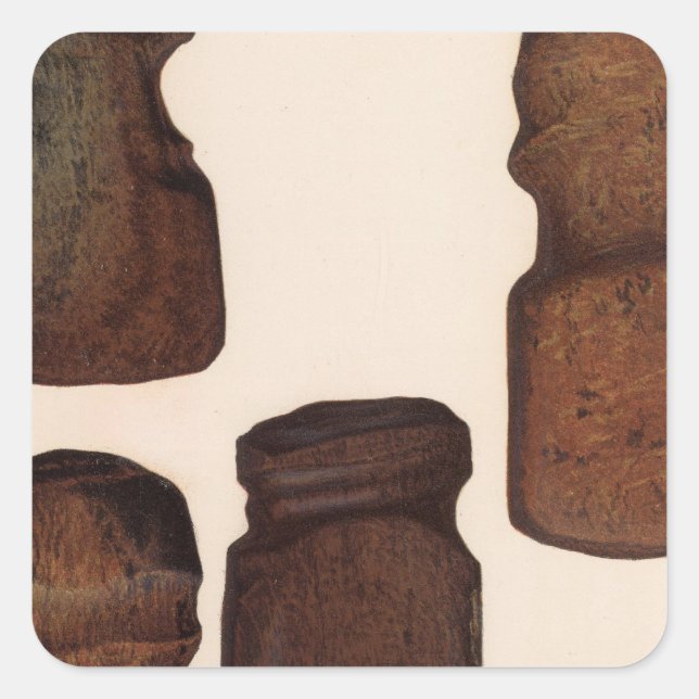 XVIII Stone implements, New Mexico Square Sticker (Front)