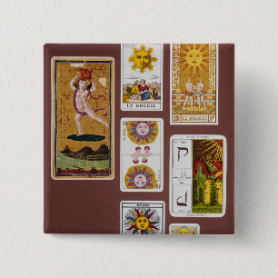 XVIIII The Sun 15 Cm Square Badge