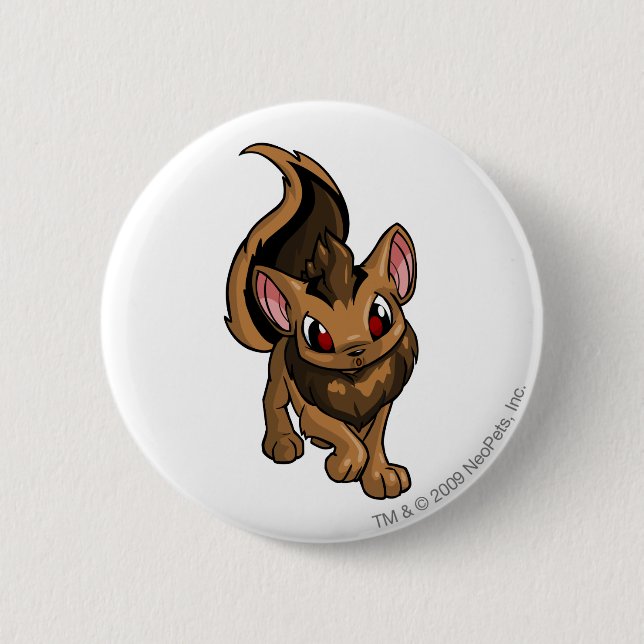 Xweetok Brown 6 Cm Round Badge (Front)