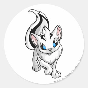 Xweetok White Classic Round Sticker