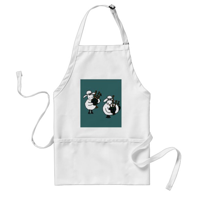 XX- Awesome Sheep Playing Bagpipes Standard Apron (Front)