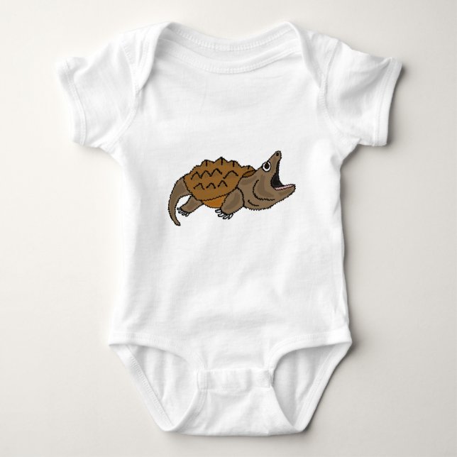 XX- Awesome Snapping Turtle Baby Bodysuit (Front)