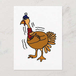 XX- Cold Turkey Cartoon Postcard