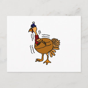 XX- Cold Turkey Cartoon Postcard