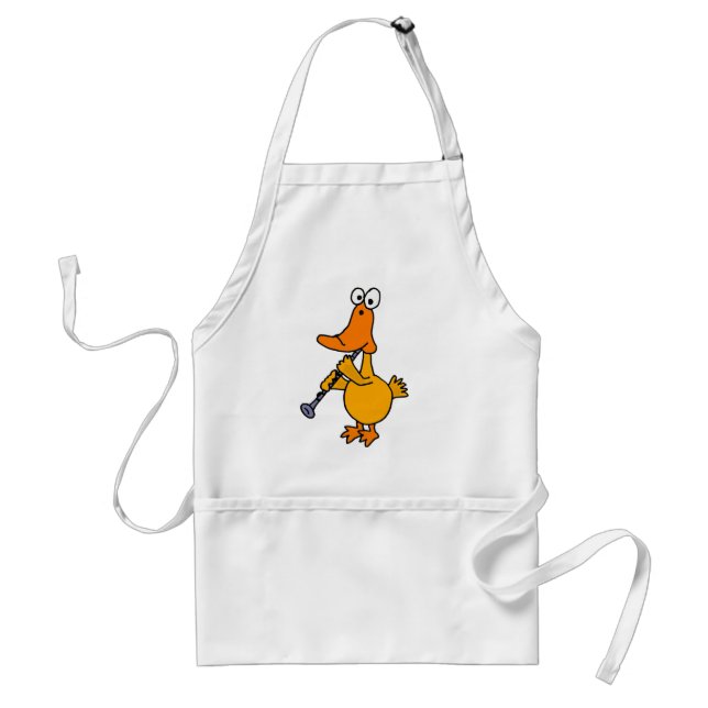 XX- Duck Playing the Clarinet Standard Apron (Front)