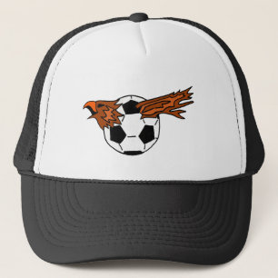 XX- Eagle Soraing from Soccer Ball Cartoon Trucker Hat