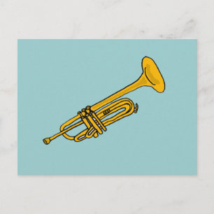 XX- Fun Trumpet Cartoon Postcard