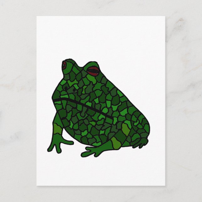 XX- Funky Frog Art Postcard (Front)