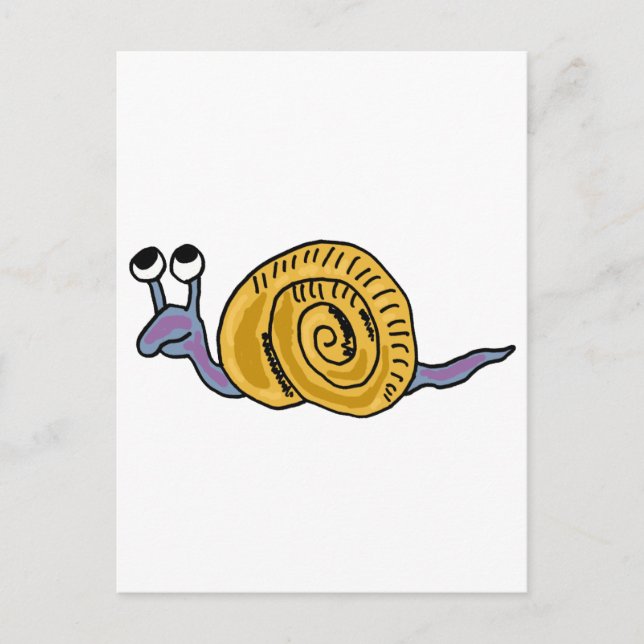 XX- Funky Snail Postcard (Front)
