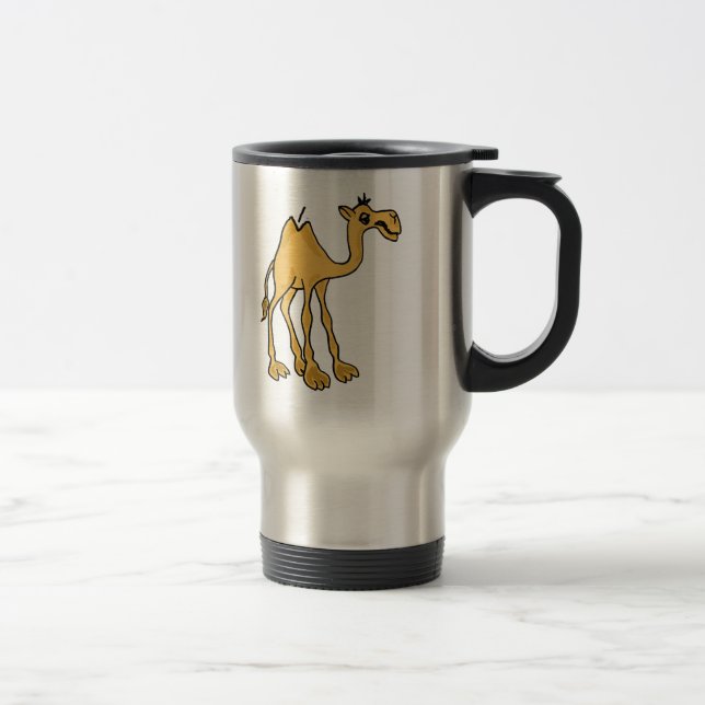 XX- Funny Camel Cartoon Travel Mug (Right)