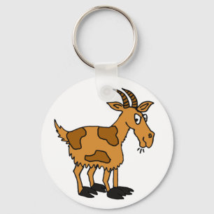 XX- Funny Cartoon Goat Key Ring
