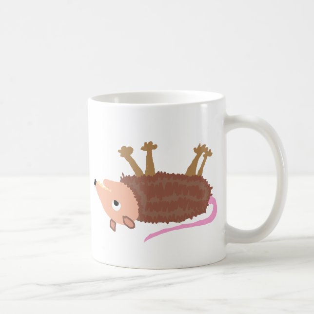 XX- Funny Dead Possum Roadkill Cartoon Coffee Mug (Right)