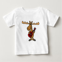 XX- Funny Moose Playing Guitar Cartoon