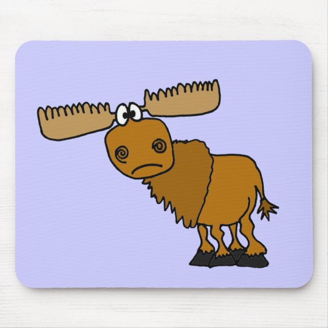 XX- Goofy Moose Design Mouse Pad (Front)