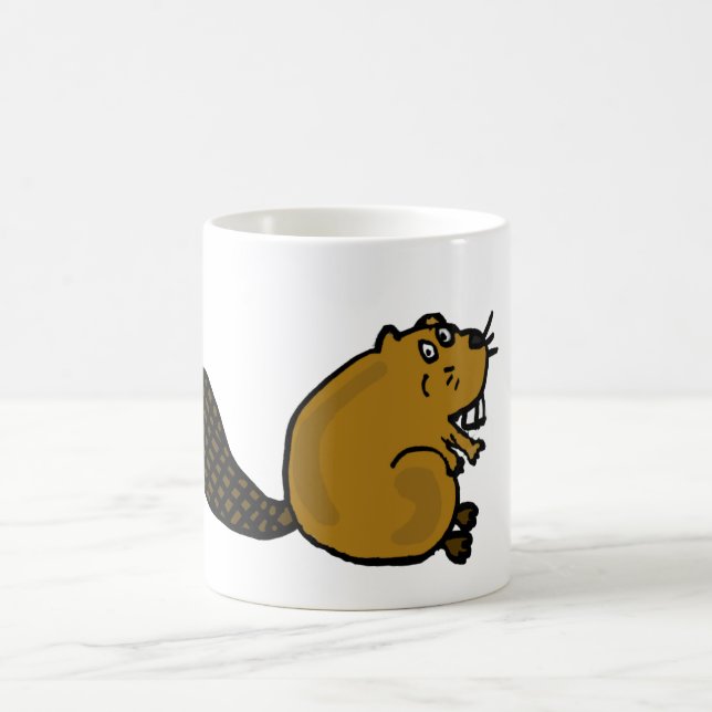 XX- Hilarious Beaver Cartoon Coffee Mug (Center)
