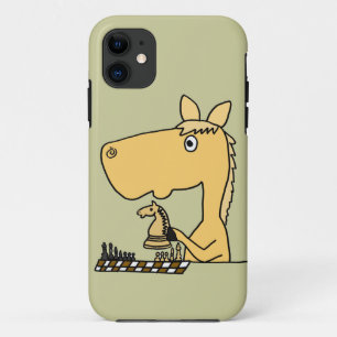 XX- Horse Playing Chess Cartoon Case-Mate iPhone Case
