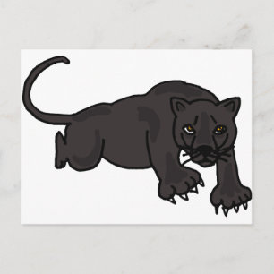 XX- Leaping Panther Postcard