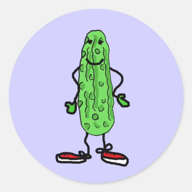 XX- Pickle Man Classic Round Sticker (Front)